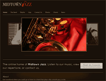 Tablet Screenshot of midtownjazz.com